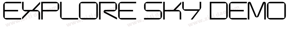 Explore Sky Demo Display字体转换